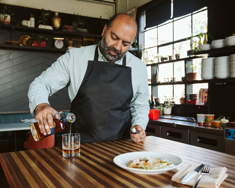 Image of Toss fennel bulb and fronds, apple, lime zest and juice,...